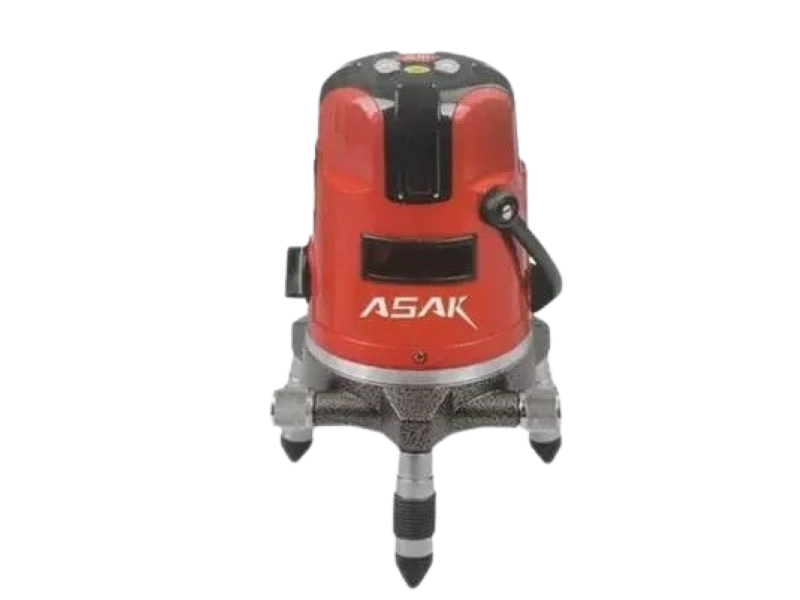 Máy cân mực laser 5 tia đỏ ASAK BL5002, tặng kèm chân