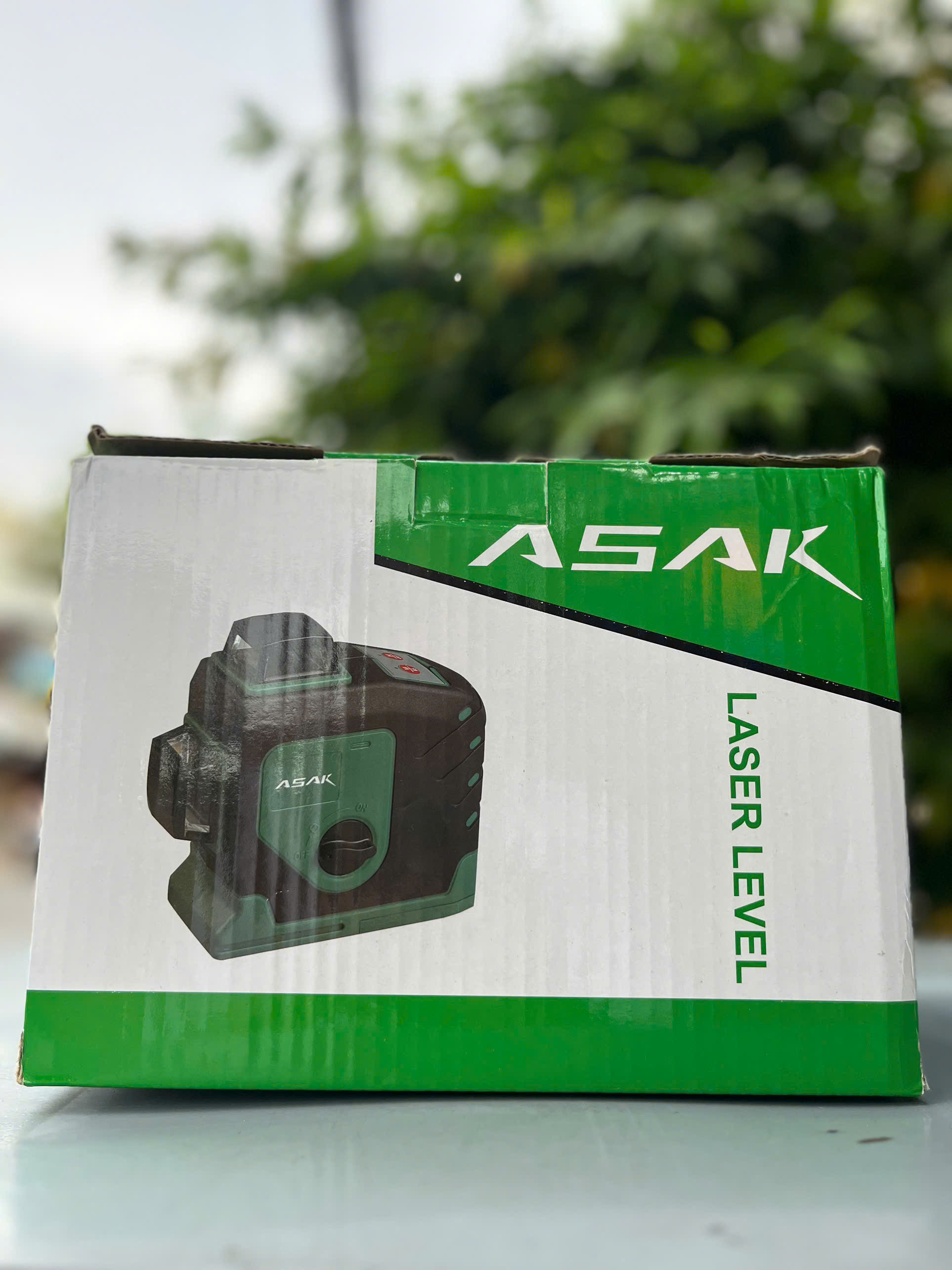 Máy Đo Tia Laser 12 tia Xanh (3D) ASAK BL1203