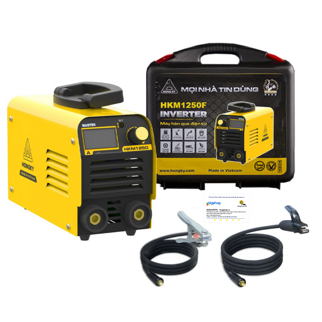 Máy hàn que mini 220V Hồng Ký HKM1250F (Valy)