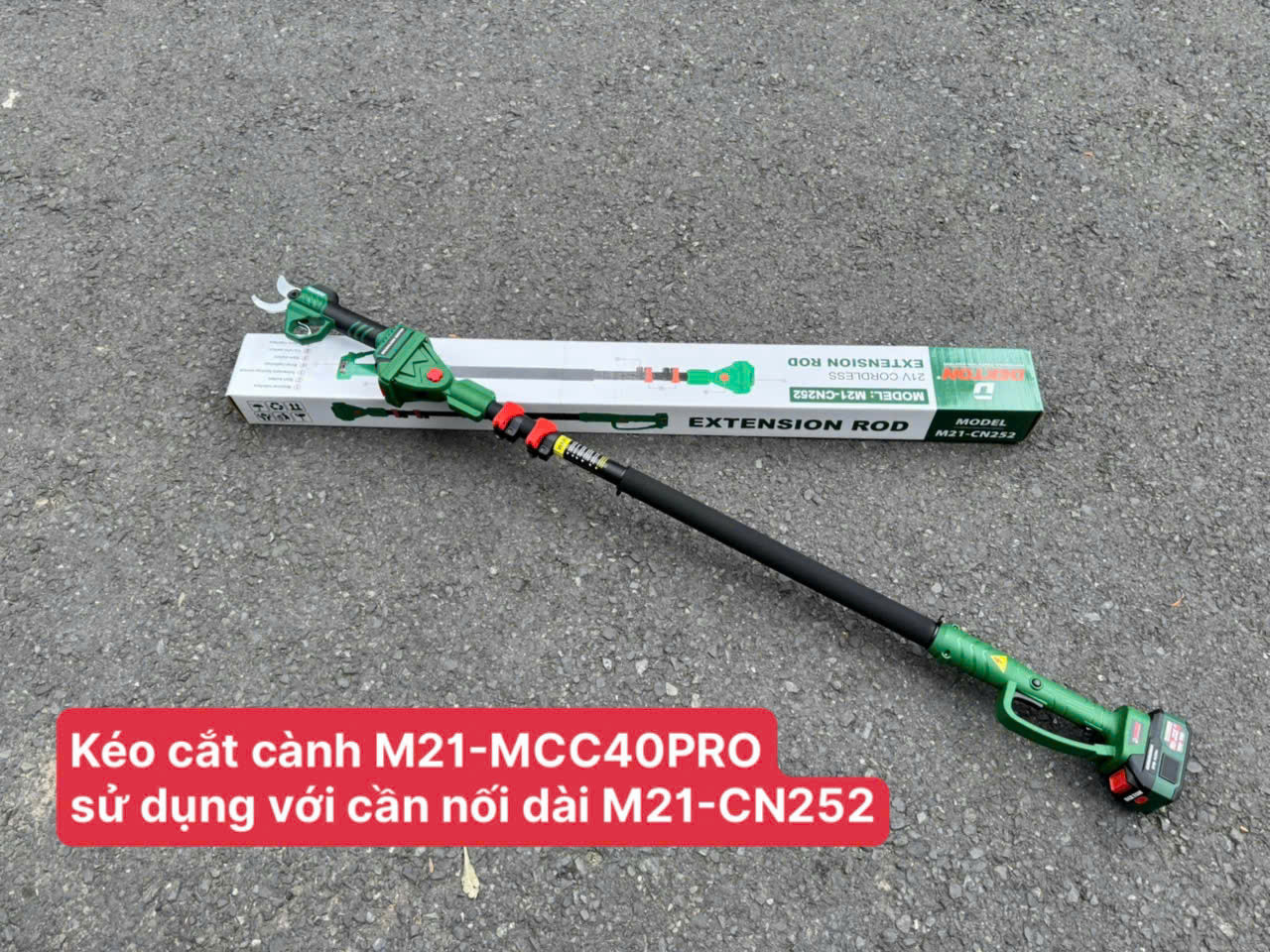 Kéo cắt cành dùng pin 21V Dekton M21-MCC40PRO