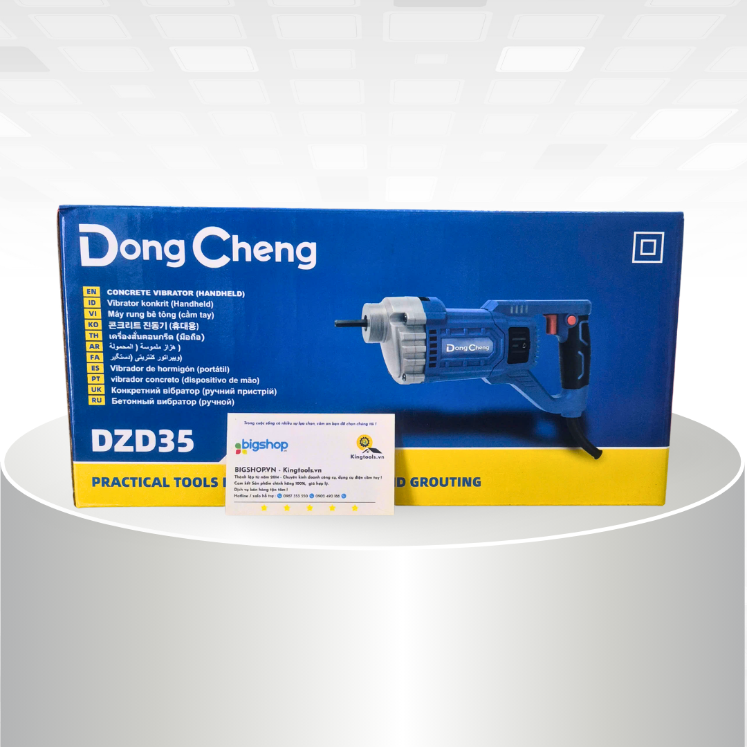 Máy đầm dùi bê tông cầm tay DONGCHENG DZD35 (Công suất 1200W, có kèm dây 1.5m)