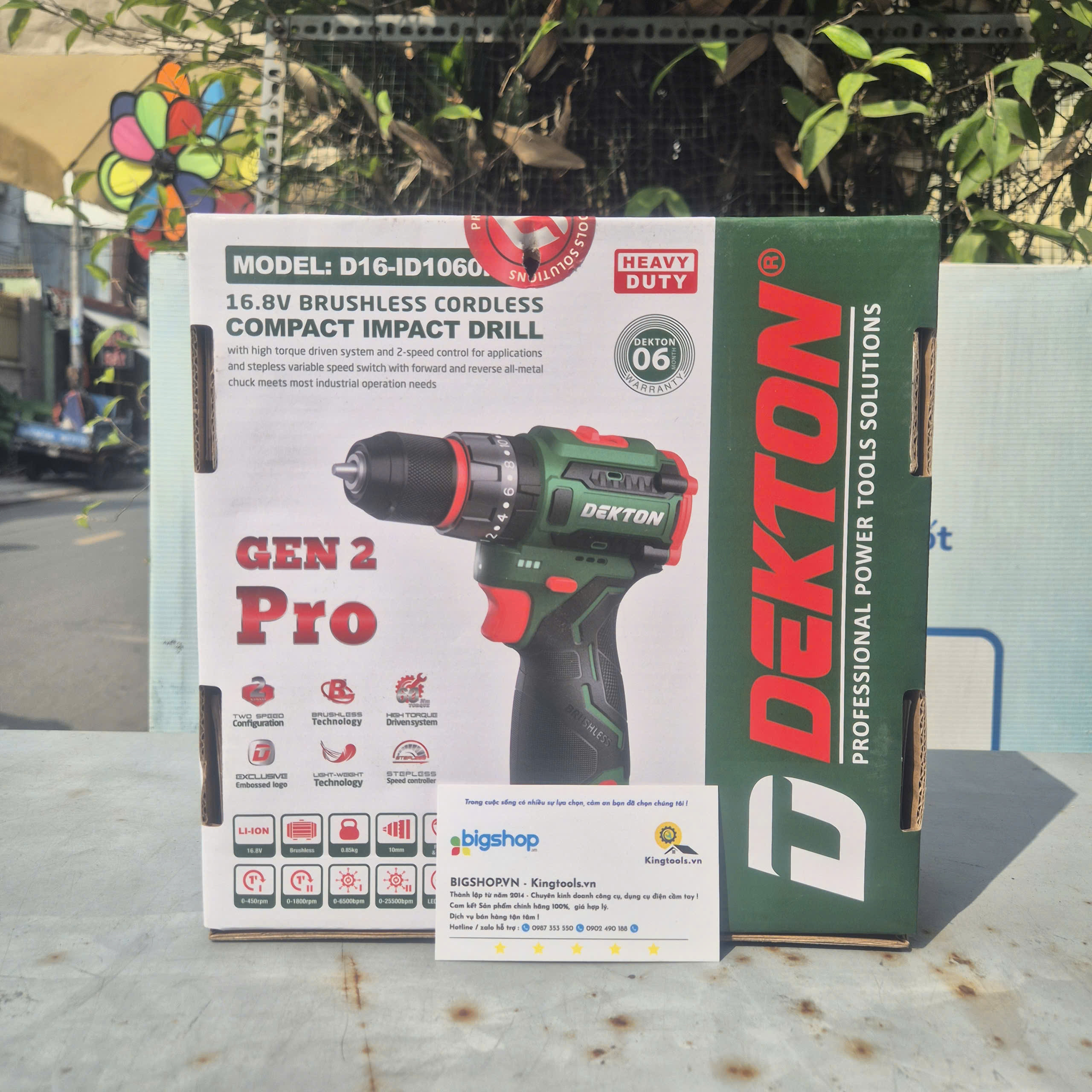 Máy khoan pin 16.8V Dekton D16-ID1060PRO