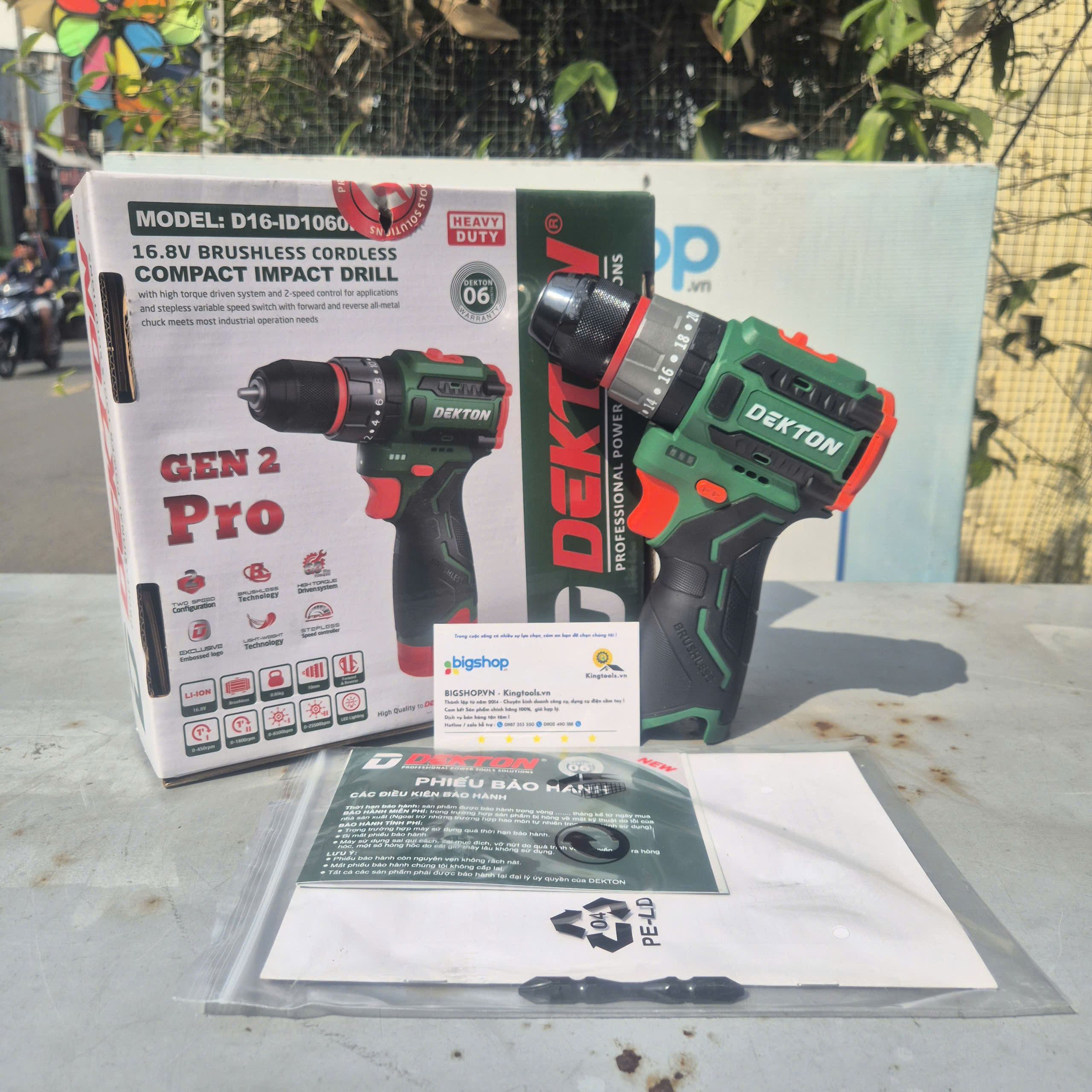 Máy khoan pin 16.8V Dekton D16-ID1060PRO