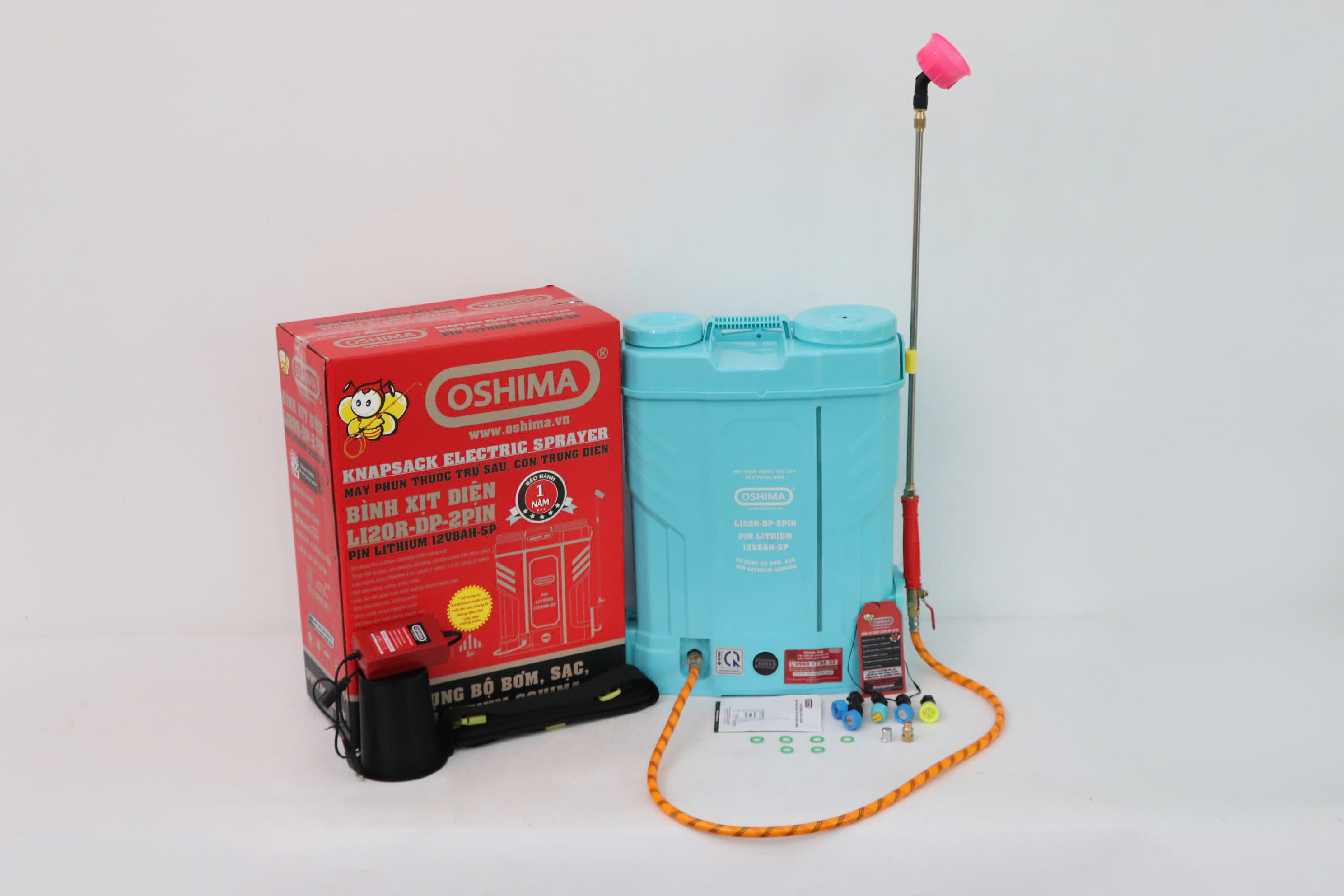 Máy phun thuốc trừ sâu OSHIMA Li20R-DP-2PIN chính hãng – Thiết kế gọn nhẹ, tiện dụng