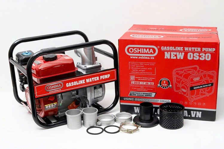 Máy bơm nước chạy xăng 6.5HP Oshima New OS 30