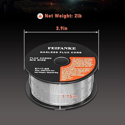Dây hàn lõi thuốc 0.8mm 1kg FEIFANKE E71T-GS
