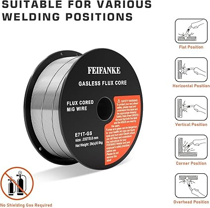 Dây hàn lõi thuốc 0.8mm 1kg FEIFANKE E71T-GS