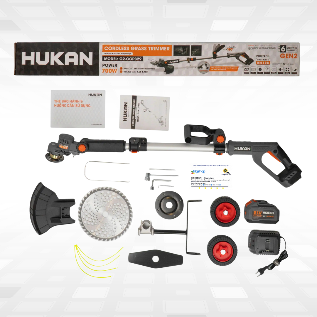 Máy cắt cỏ dùng pin HUKAN G2-CCP329 (GEN 2)