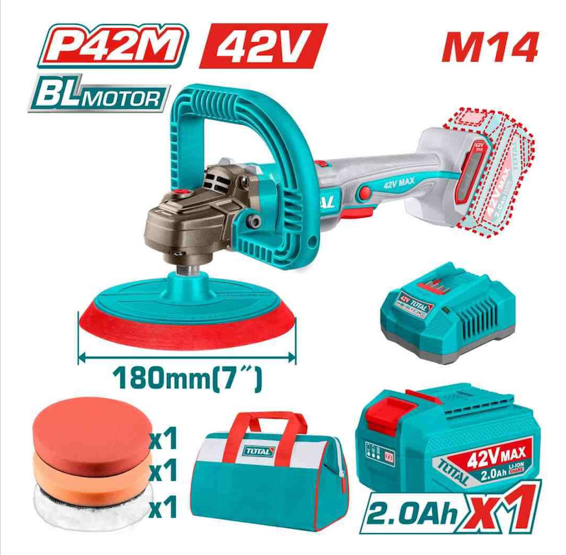 Máy đánh bóng dùng pin 42V TOTAL TAPLI42181