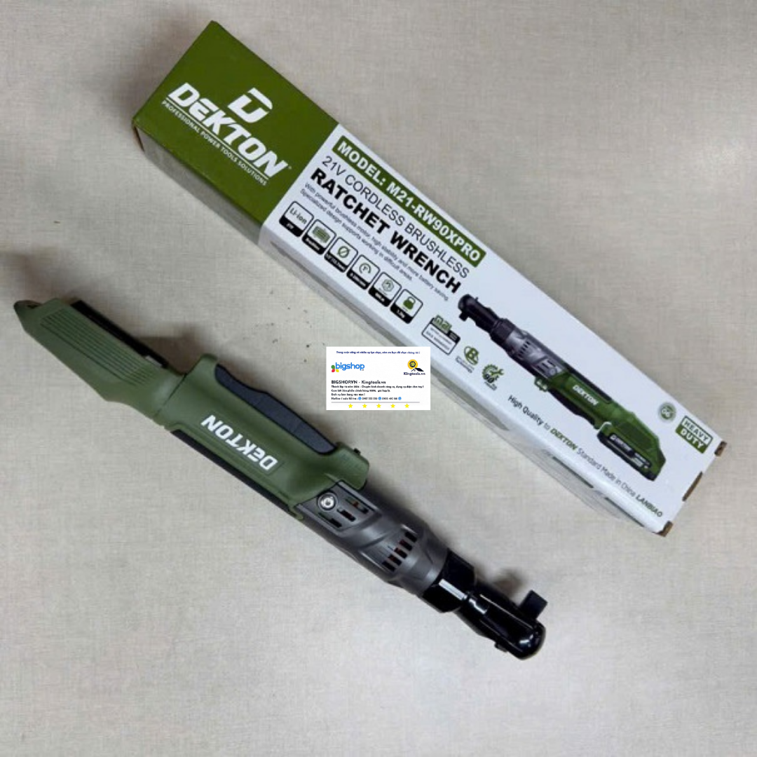 Máy siết mở bulong góc dùng pin DEKTON M21-RW90XPRO
