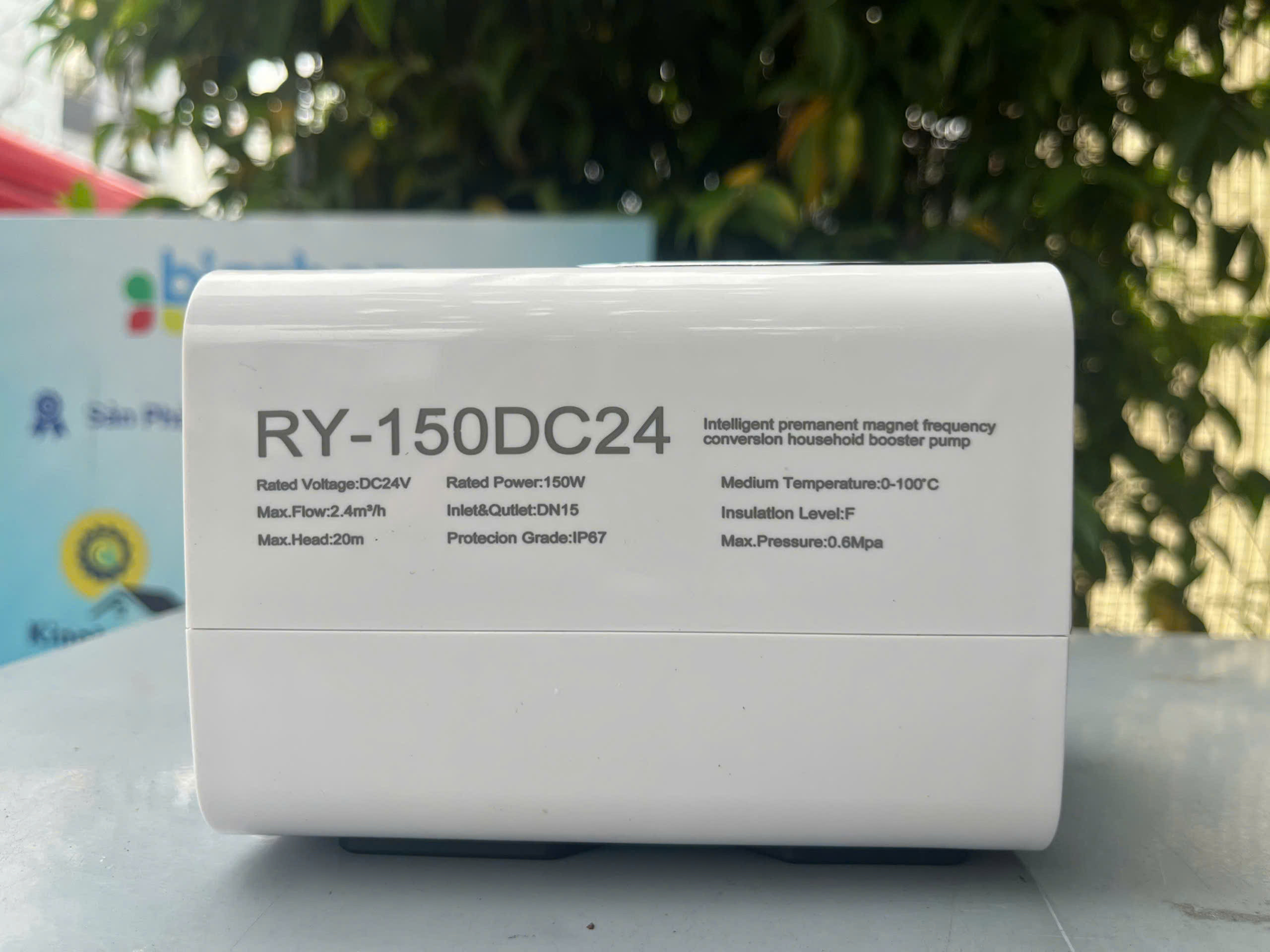 Máy Bơm Tăng Áp Mini 150W, Chống Nước IP67 RYMARU RY-150DC24