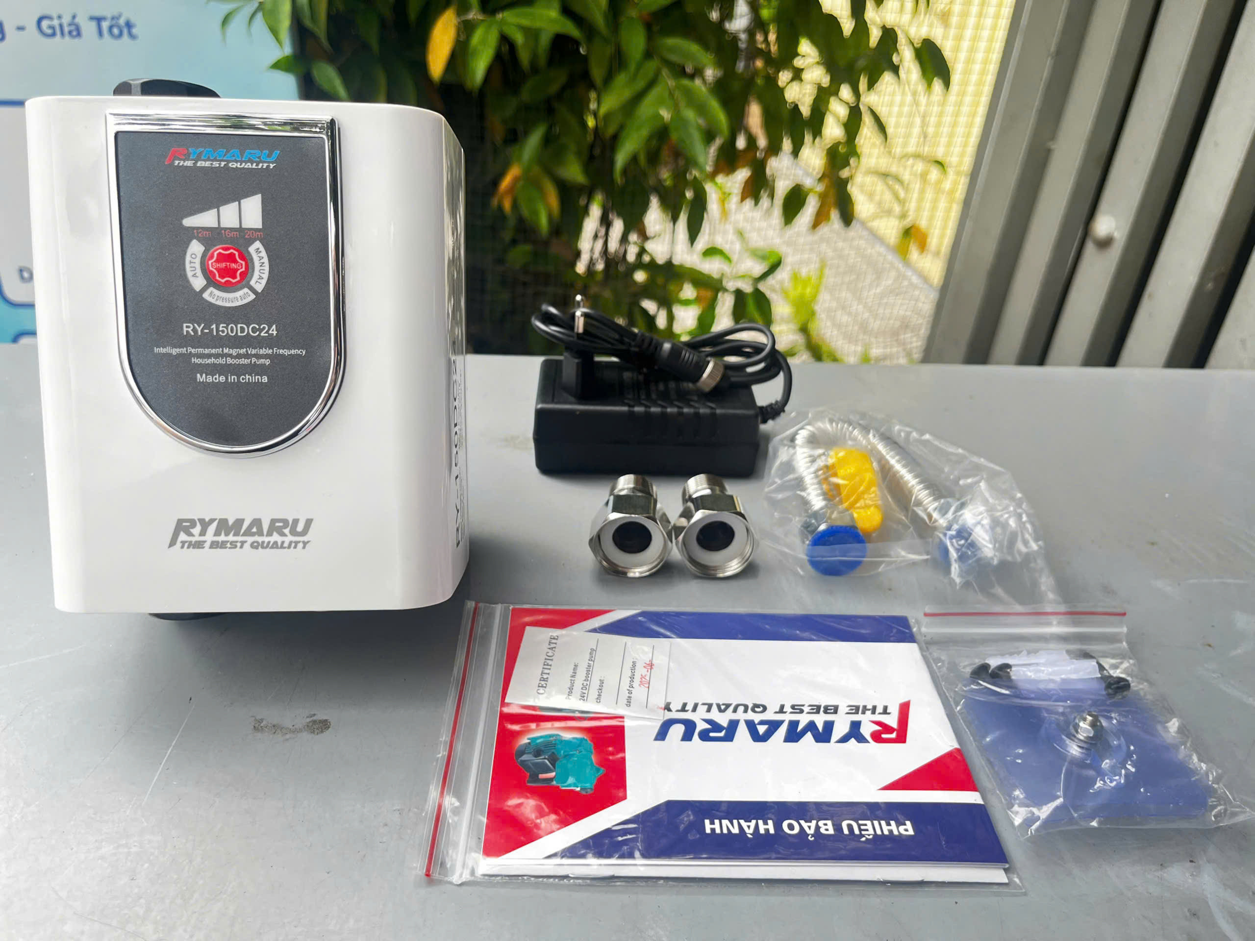 Máy Bơm Tăng Áp Mini 150W, Chống Nước IP67 RYMARU RY-150DC24