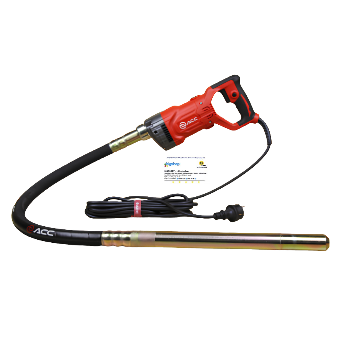Máy đầm dùi bê tông cầm tay ACC AC6351 (Công suất 1500W, dây dài 1.2m)