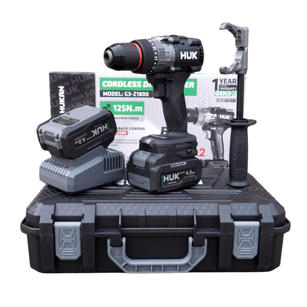 Máy khoan dùng pin 21V, 3 chức năng 13mm HUKAN G3-Z1800