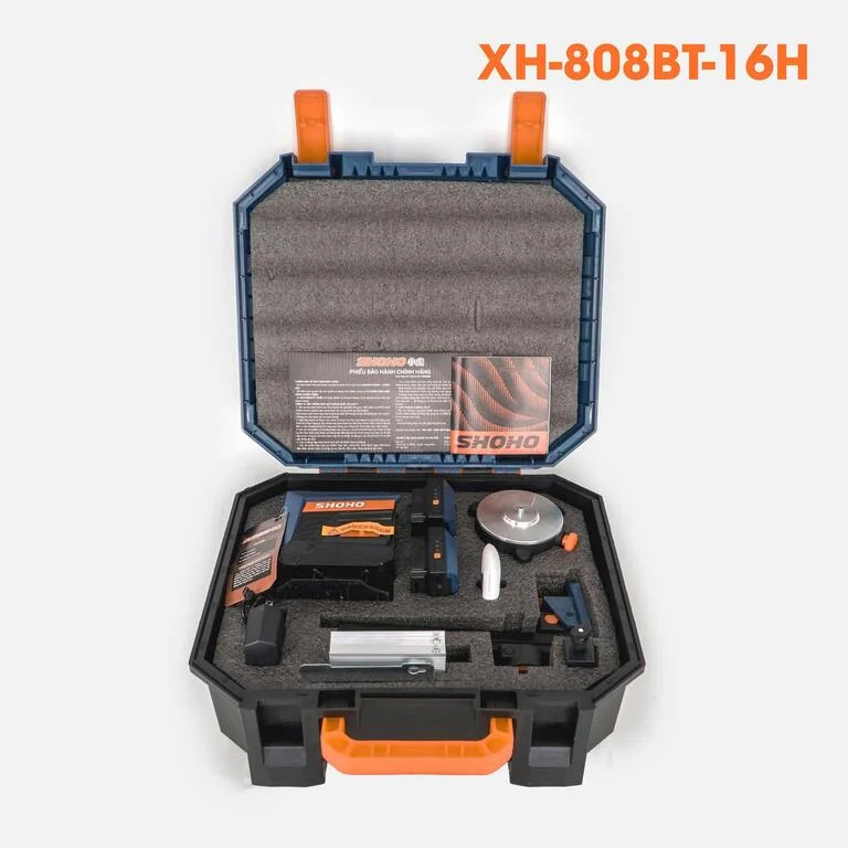 Máy cân bằng laser 16 tia xanh SHOHO XH-808BT-16H (không kèm chân)
