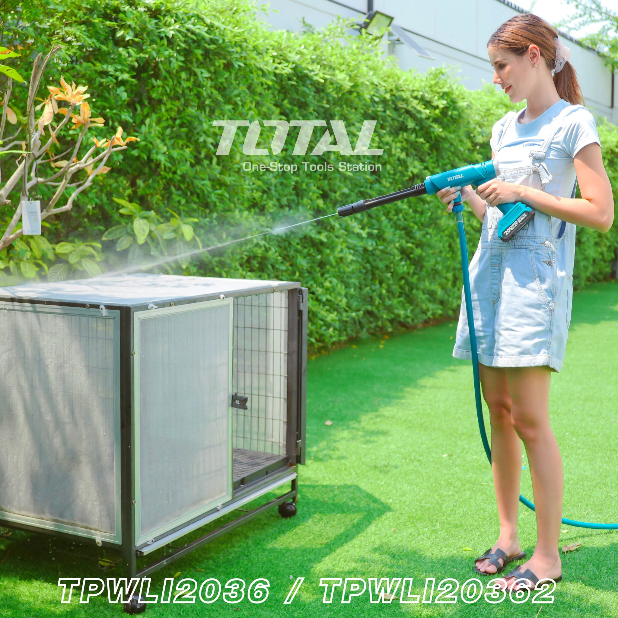 Máy rửa xe dùng pin 20V TOTAL TPWLI20362