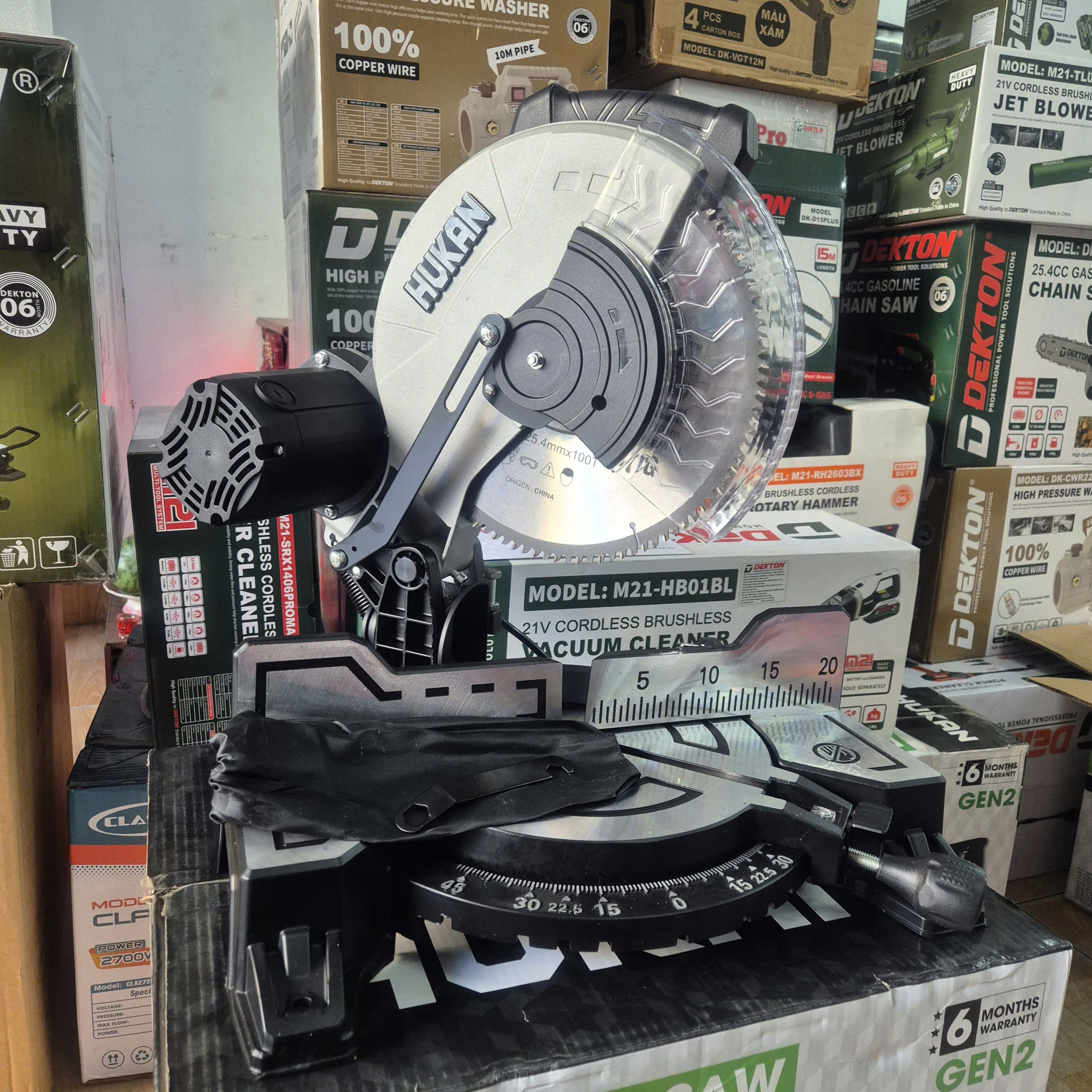 Máy cắt nhôm 1700W HUKAN G2-MS90255 (GEN 2)