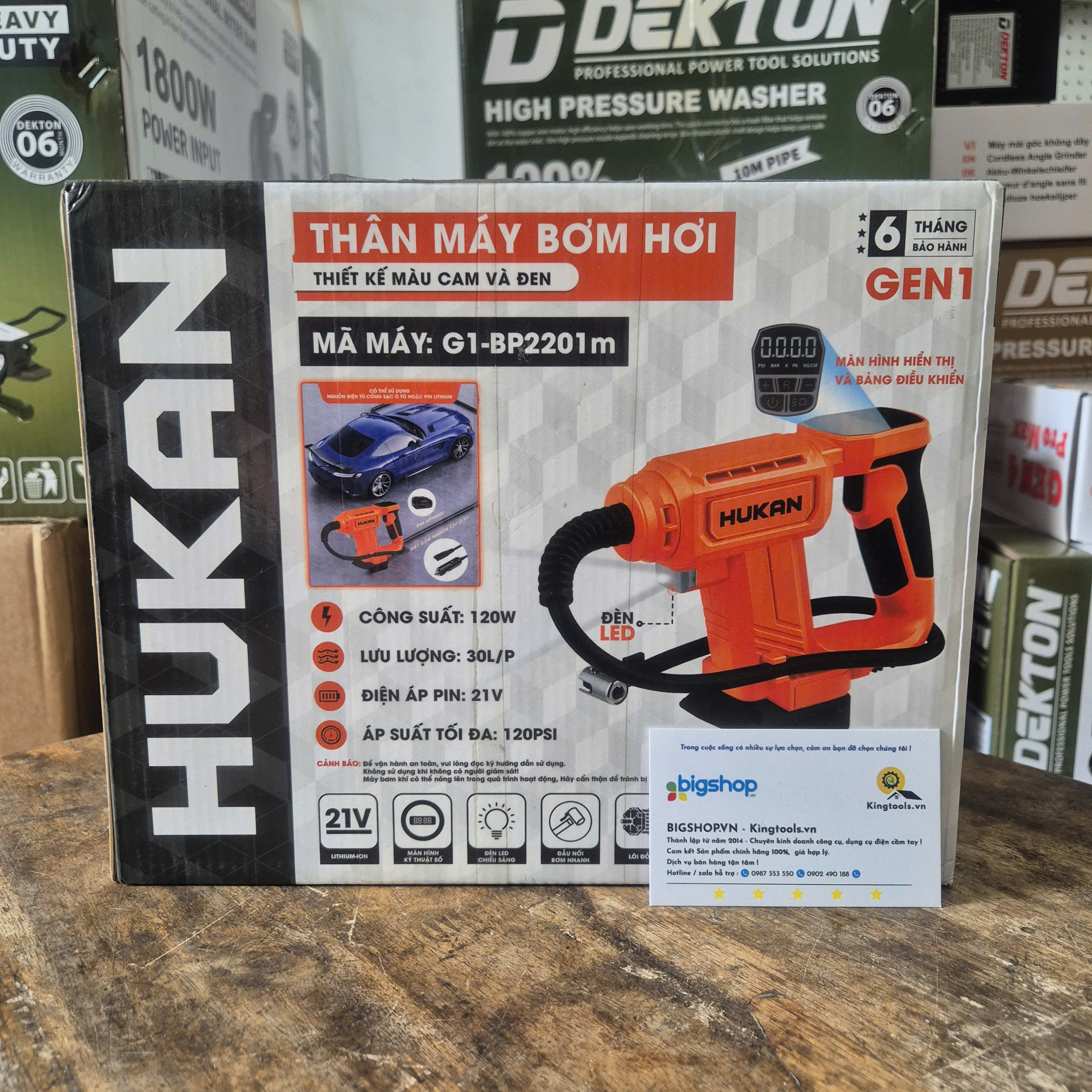 Máy bơm hơi HUKAN G1-BP2201m 21V (Thân máy)