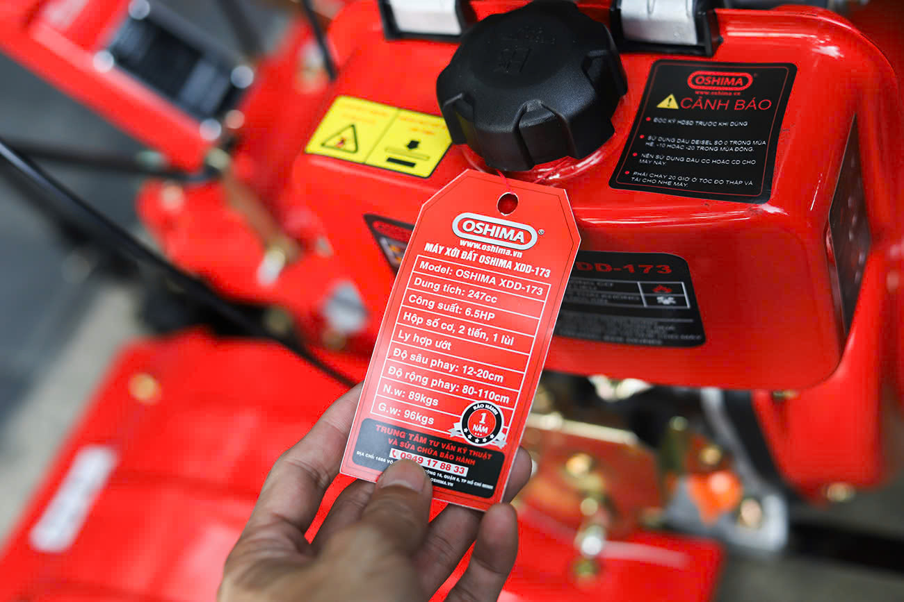 MÁY XỚI ĐẤT DẦU OSHIMA XDD-173,  6.5HP