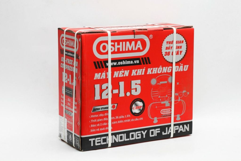 Máy nén khí không dầu Oshima 12-1.5