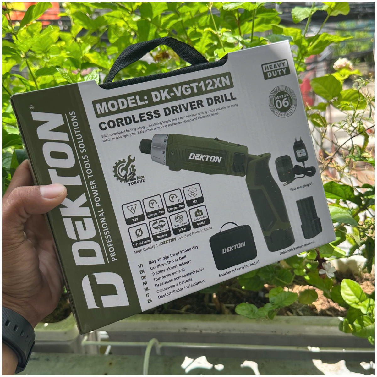 Bộ vít gập trượt pin 7.2V Dekton DK-VGT12XN