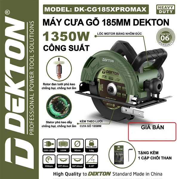 MÁY CƯA GỖ DEKTON- DK-CG185XPROMAX