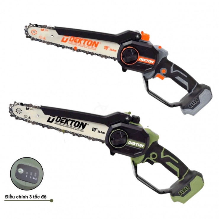 Cưa xích dùng pin 21V 10inch Dekton M21-CX10PRO / M21-CX10XPRO
