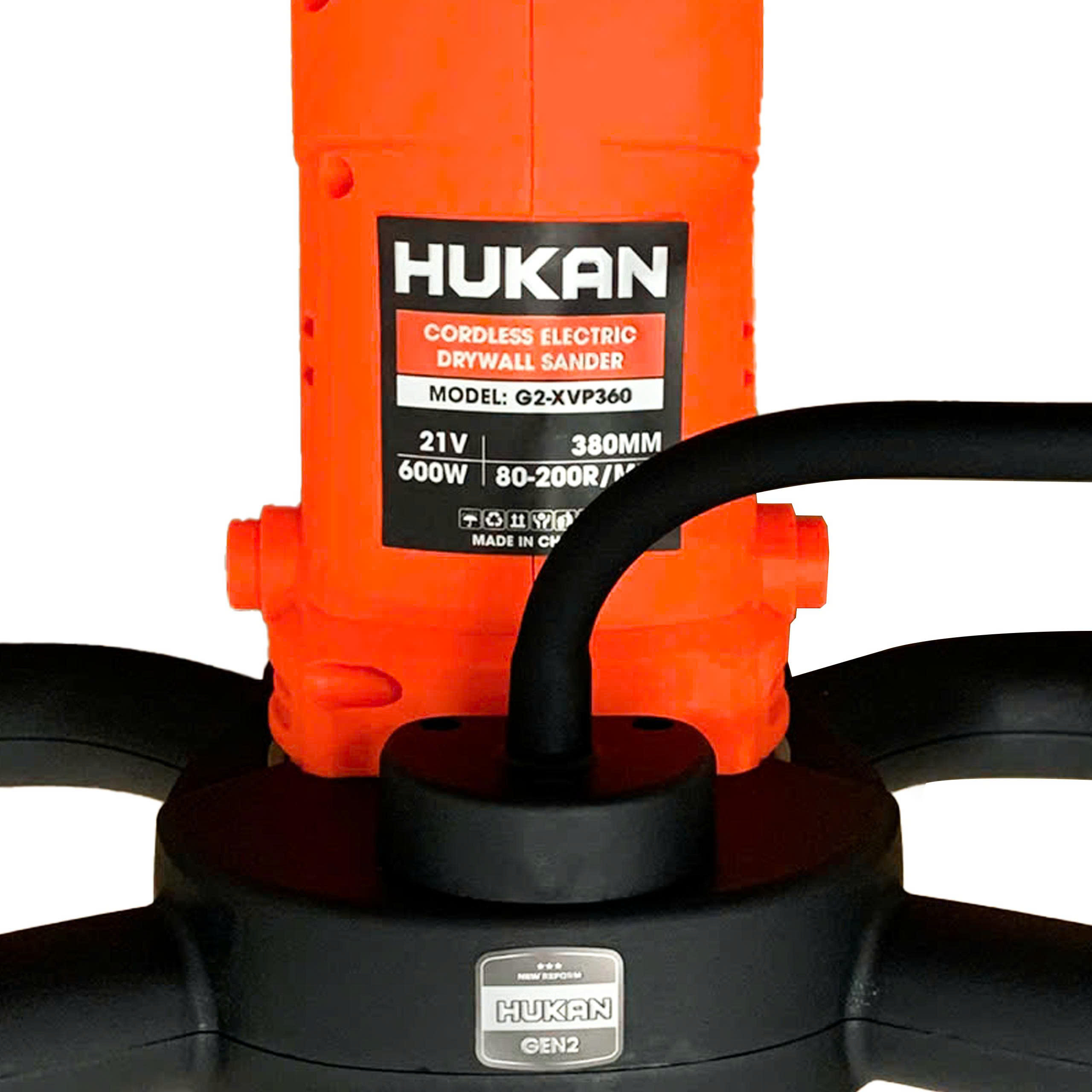 Máy xoa vữa dùng pin 21V 600W 380mm HUKAN G2-XVP360