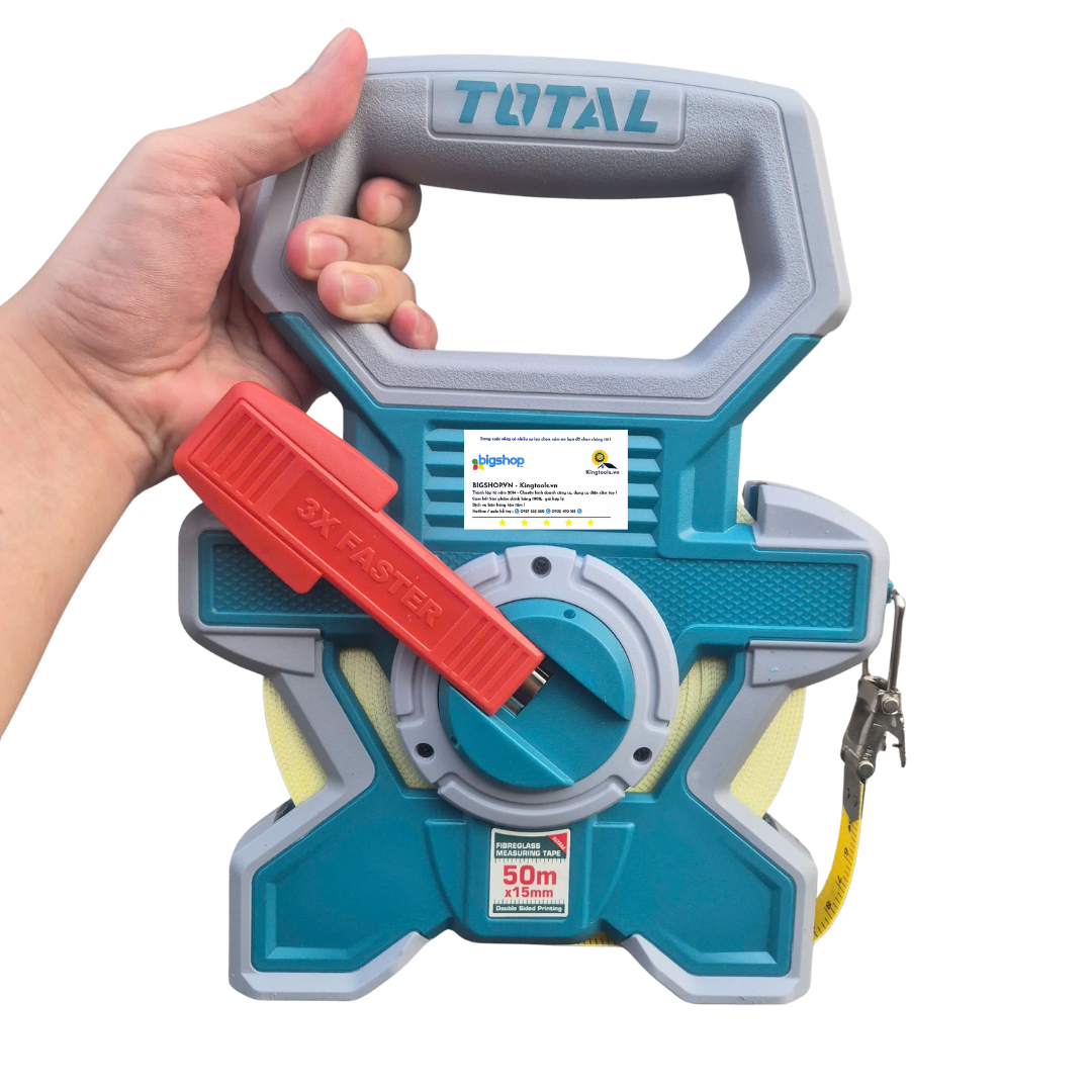 Thước dây sợi thủy tinh 50mx15mm Total TMTF18506