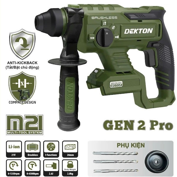 Máy khoan bê tông 3 chức năng M21-RH2603CP