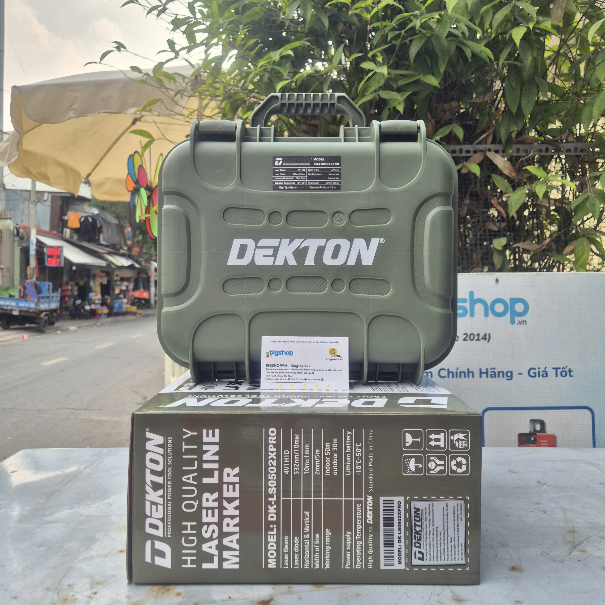 Máy cân mực laser 5 tia xanh DEKTON DK-LS0502XPRO
