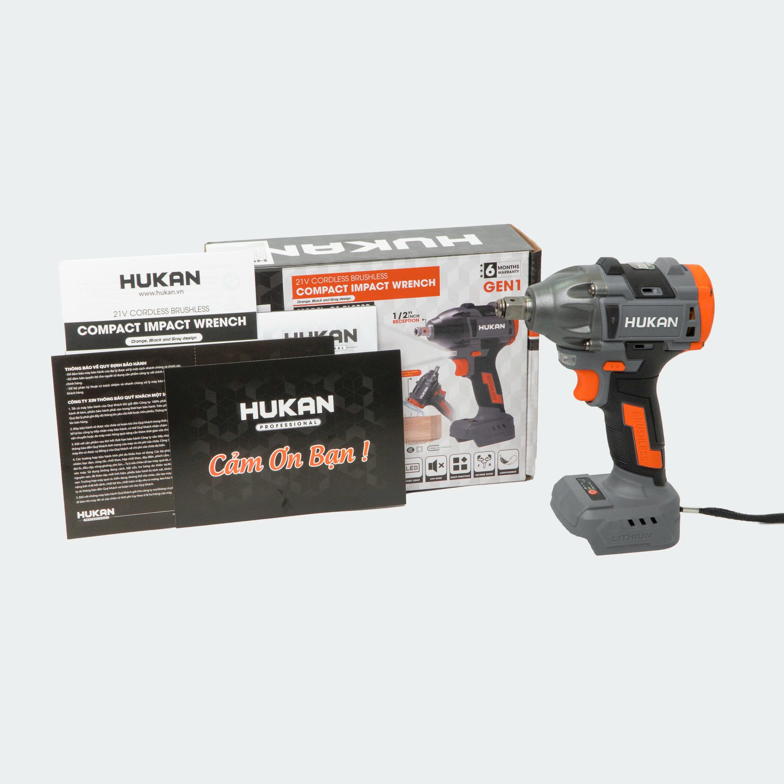 Máy siết bulong 2 trong 1 320N.m HUKAN G1-BL0320 (GEN 1)