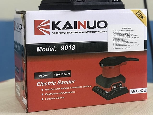 Máy chà nhám vuông 240W 110x100mm KAINUO 9018