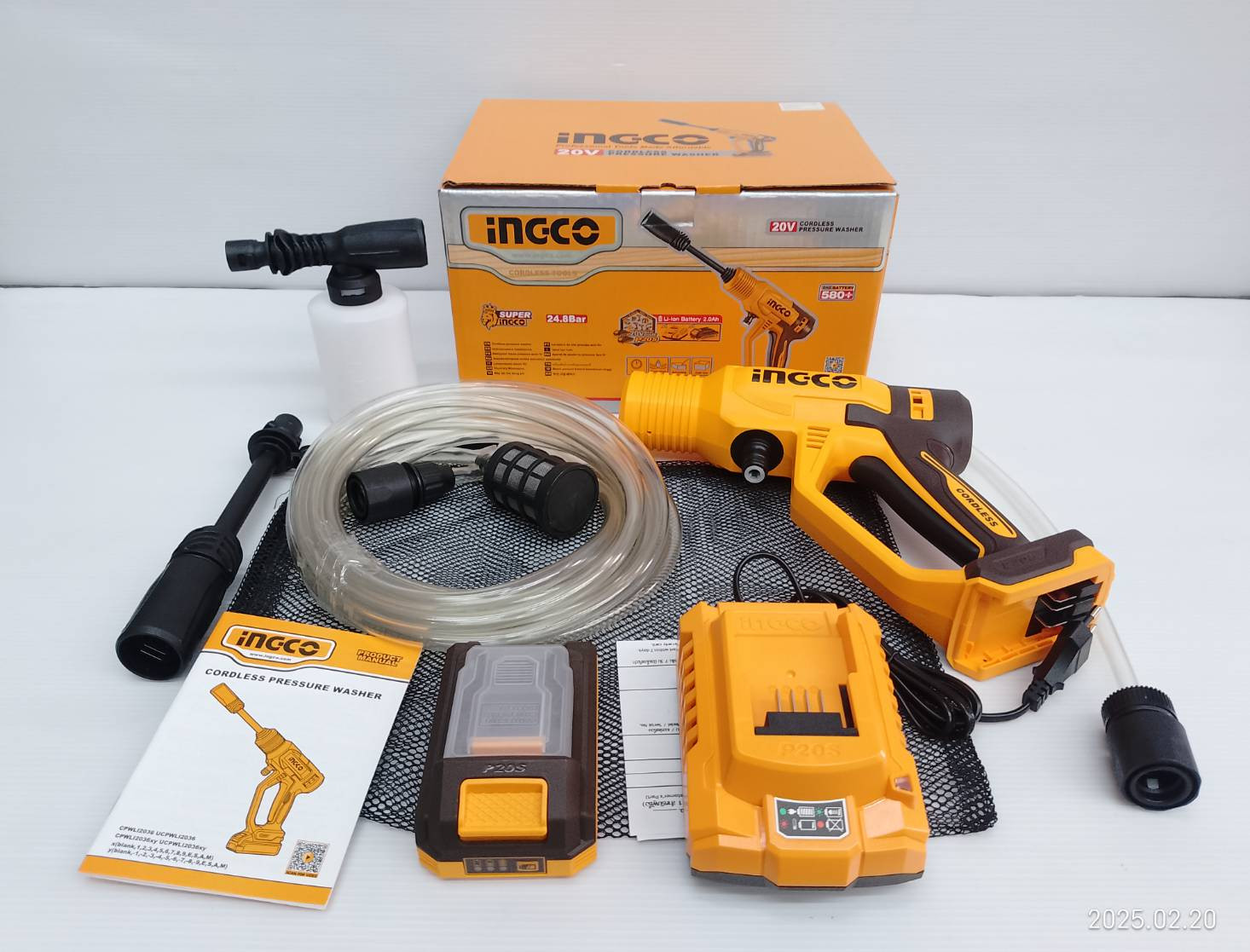 Thân máy rửa xe cầm tay dùng pin 20V INGCO CPWLI2036