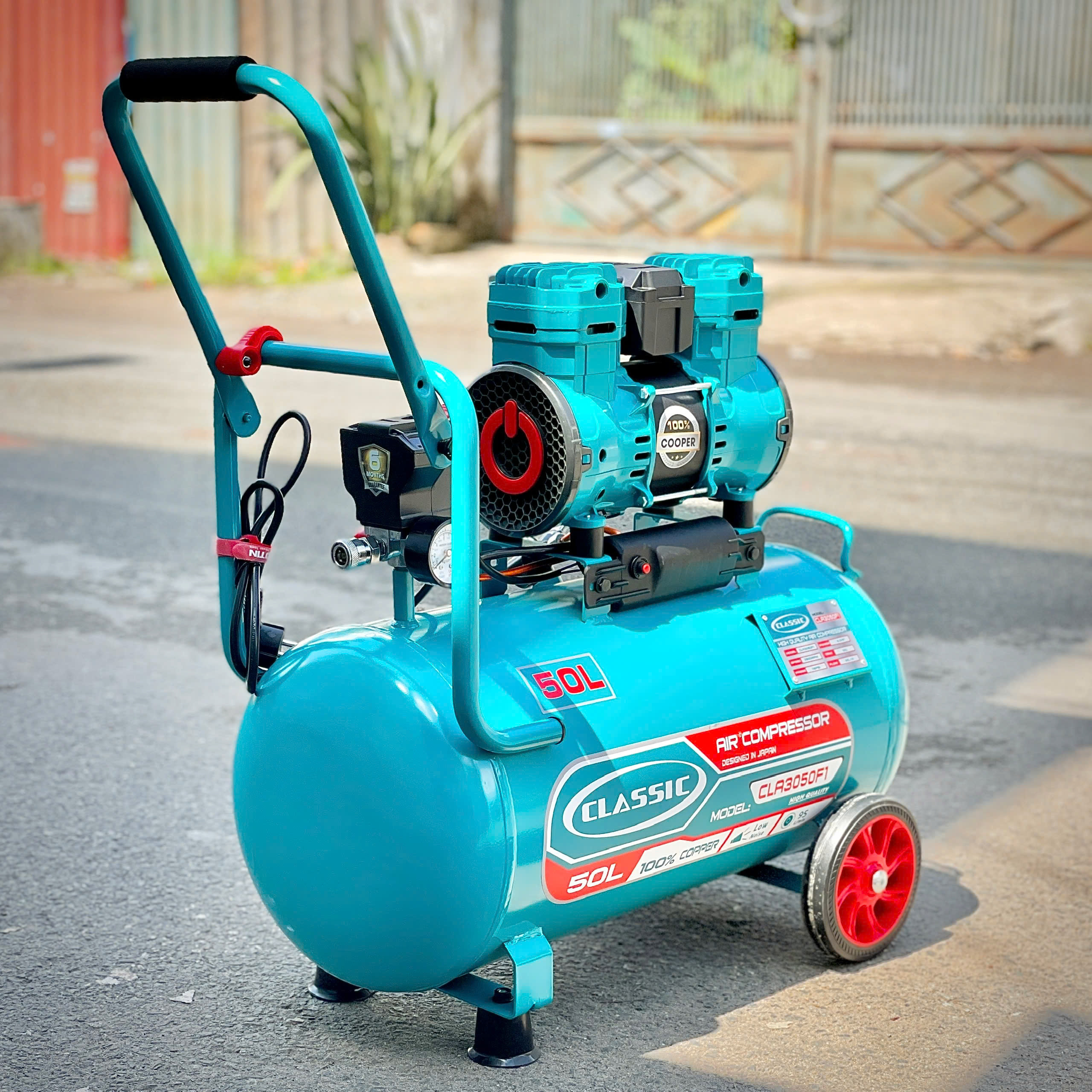 Máy Nén Khí Không Dầu 3HP x2 50L Classic CLA3050F2
