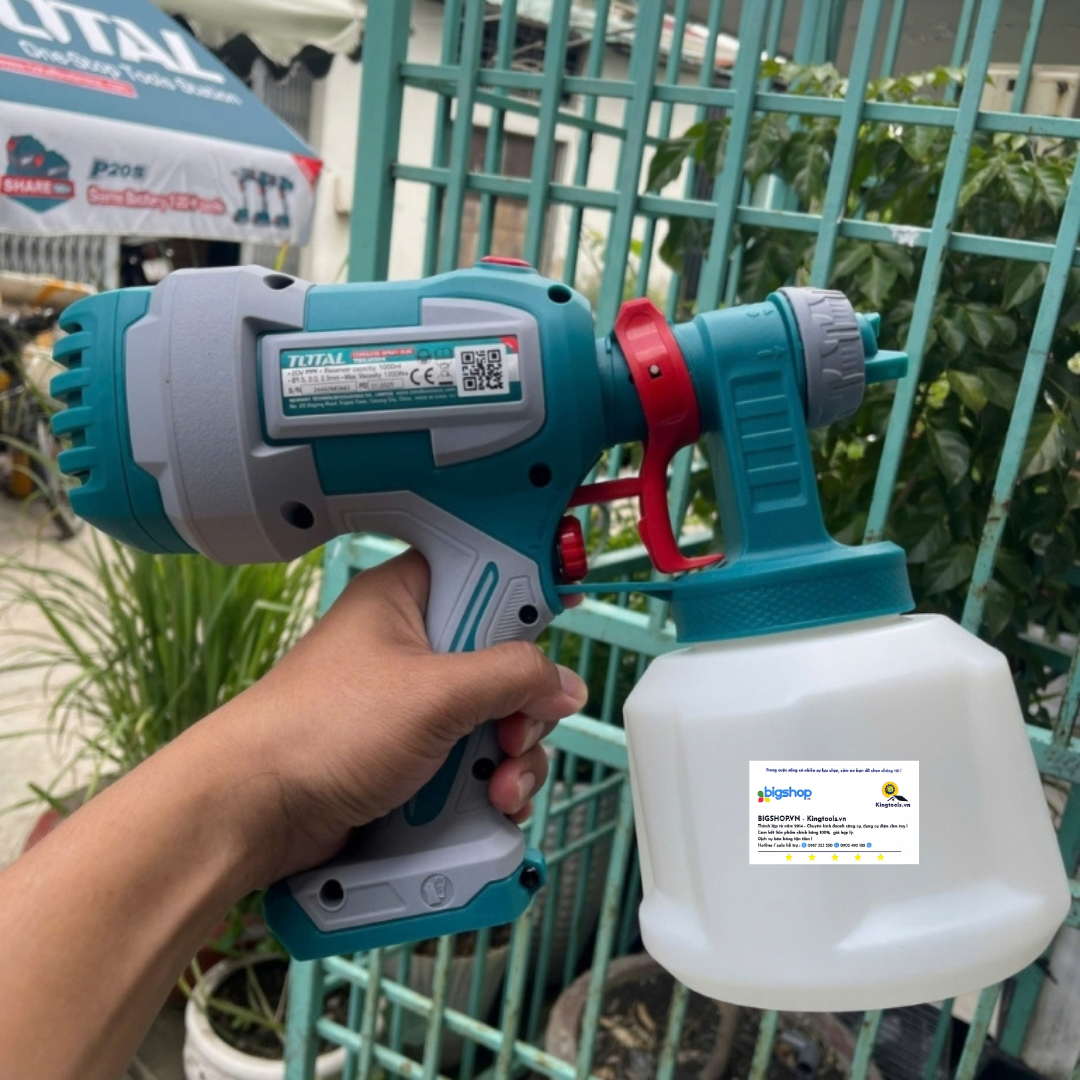 Máy Phun Sơn Dùng Pin 20V Total TSGLI20042 - Động Cơ Không Chổi Than