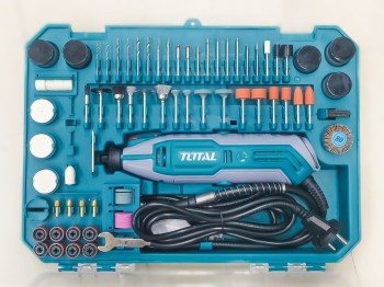Bộ Máy Mài Khuôn Mini 130W Total TG5133261 – Kèm 251 Phụ Kiện & Trục Linh Hoạt