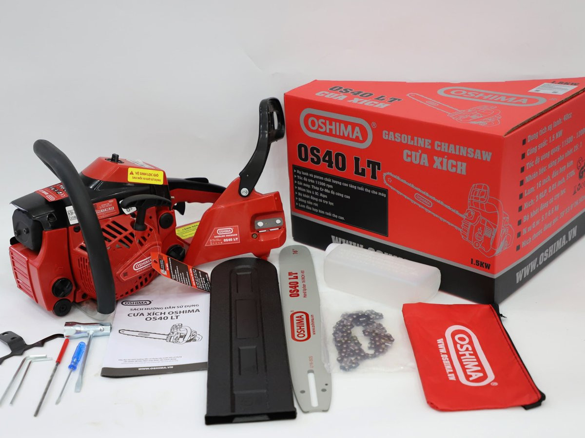 Máy cưa xích Oshima OS40LT – 2 thì, 40cc, lam 16 inch