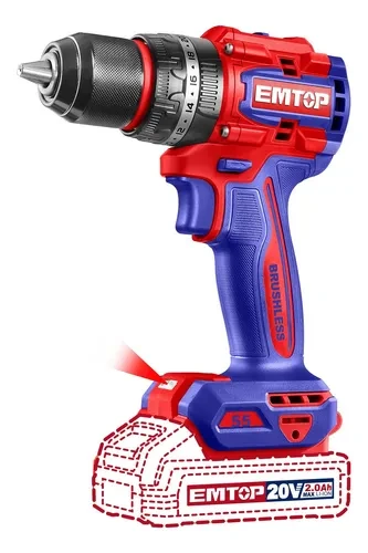 Thân Máy Khoan Pin Động Lực 13mm EMTOP ECIDL205581