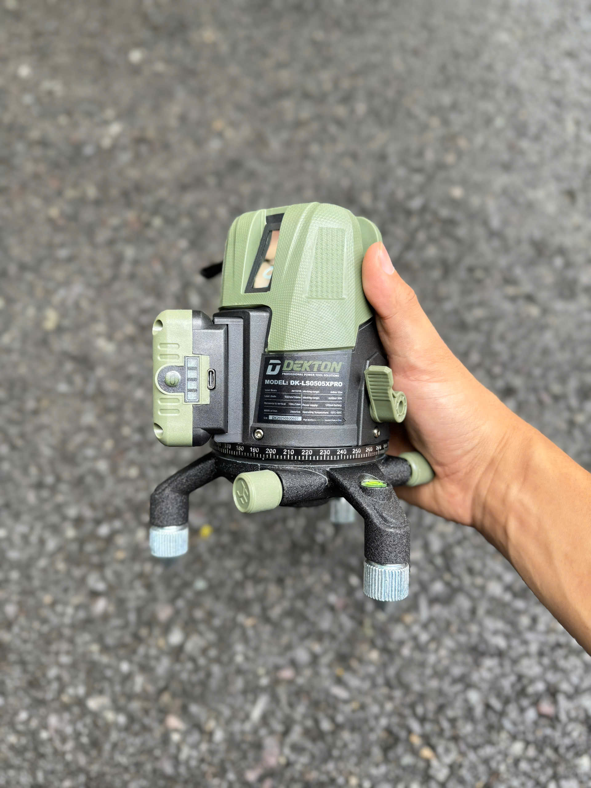 Máy Cân Chỉnh Laser 5 Tia DK-LS0505XPRO – Pin 6000mAh x2