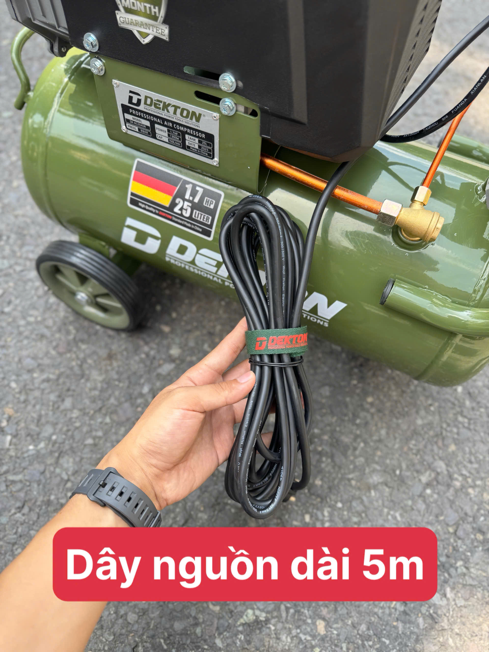 Máy Nén Khí Chạy Dầu Dekton DK-AC39XDR – Bình 39L