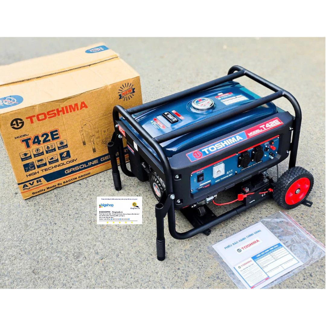Máy phát điện chạy xăng TOSHIMA T42E (Công suất 3kW)