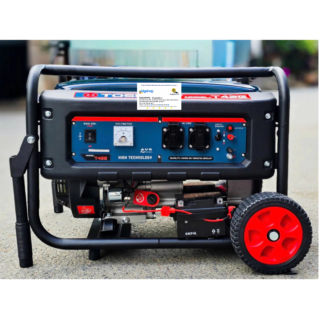 Máy phát điện chạy xăng TOSHIMA T42E (Công suất 3kW)