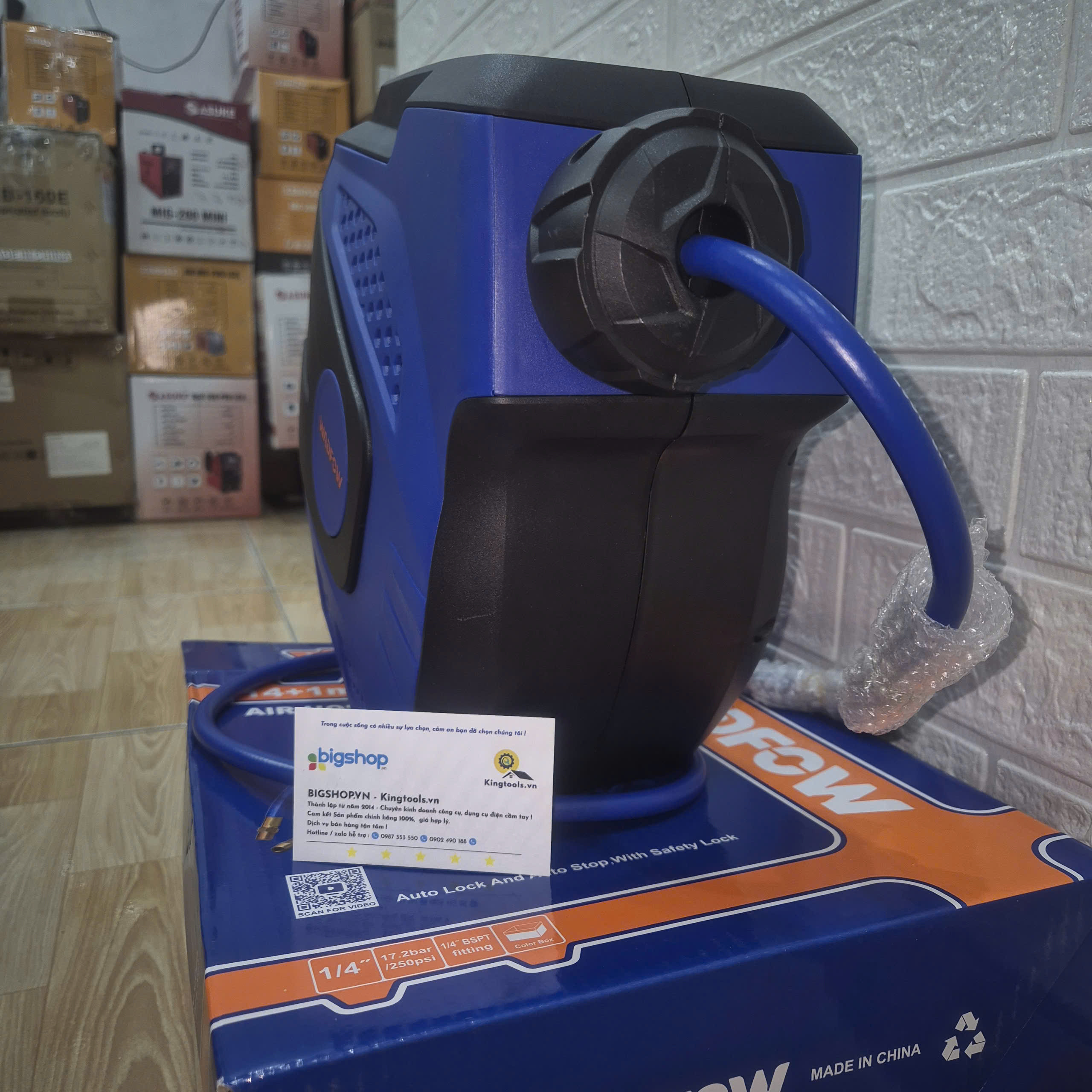 Cuộn dây hơi tự rút 14m Wadfow WAZ3515