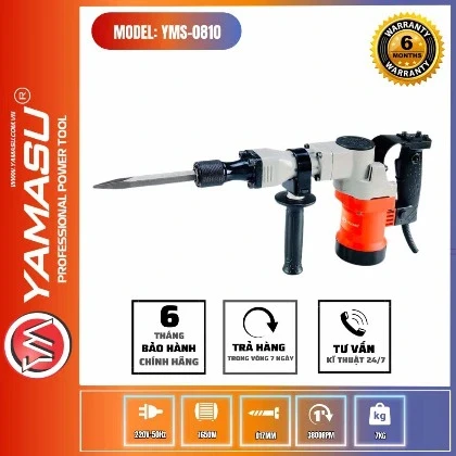 Máy đục bê tông nòng vuông YAMASU 17mm YMS-0810G2 – 1.650W