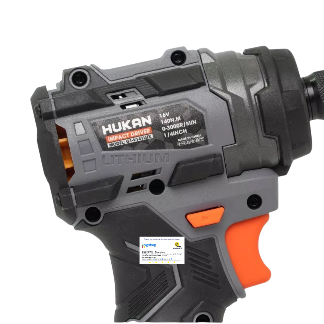 Máy chuyên vít có búa HUKAN G1-V141LUX (GEN 1) - Lực siết 140Nm (2 pin 16V và sạc)