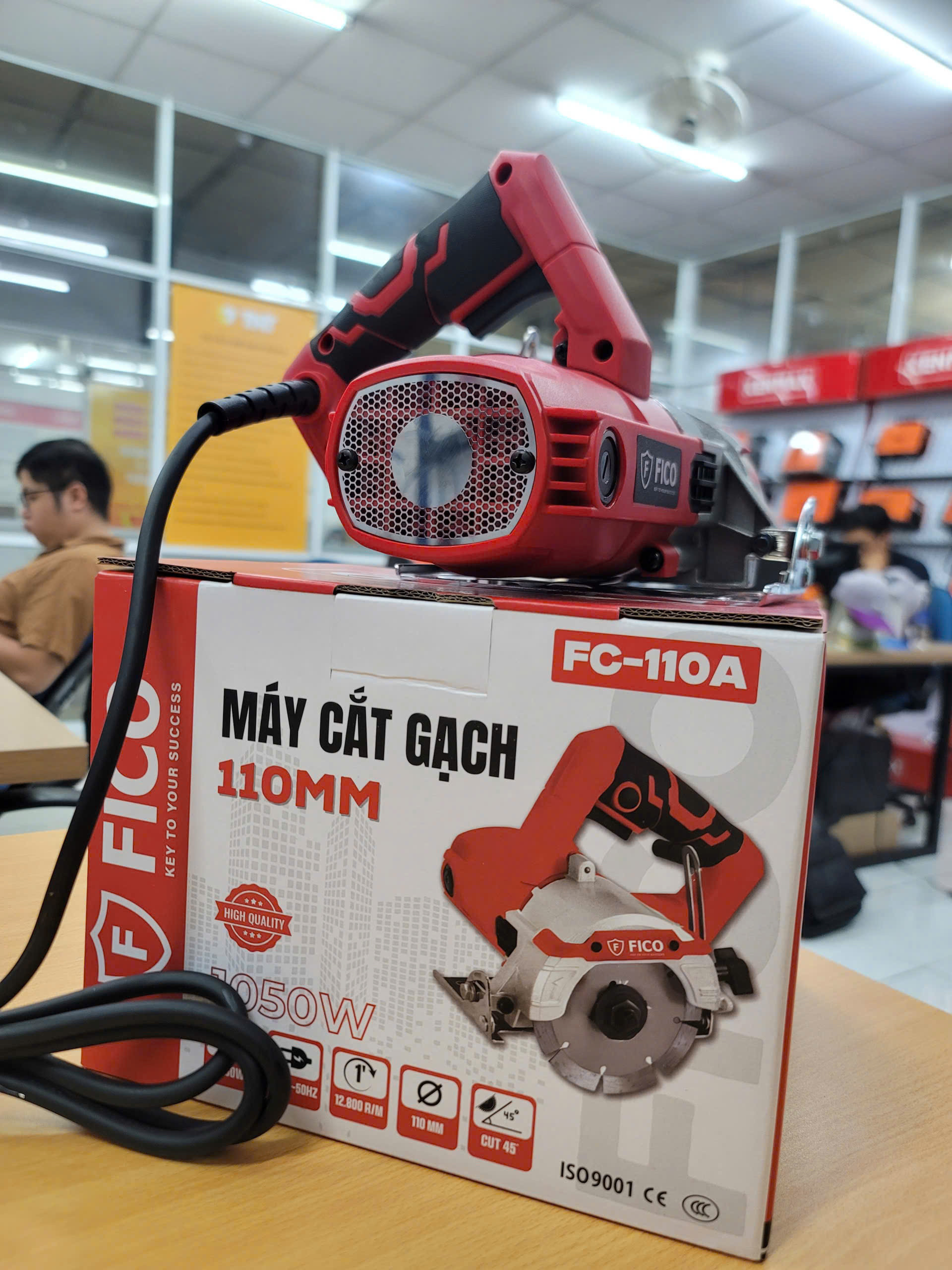 Máy Cắt Gạch , gỗ FICO FC-110A 1050W Tặng kèm đĩa , Full Phụ kiện