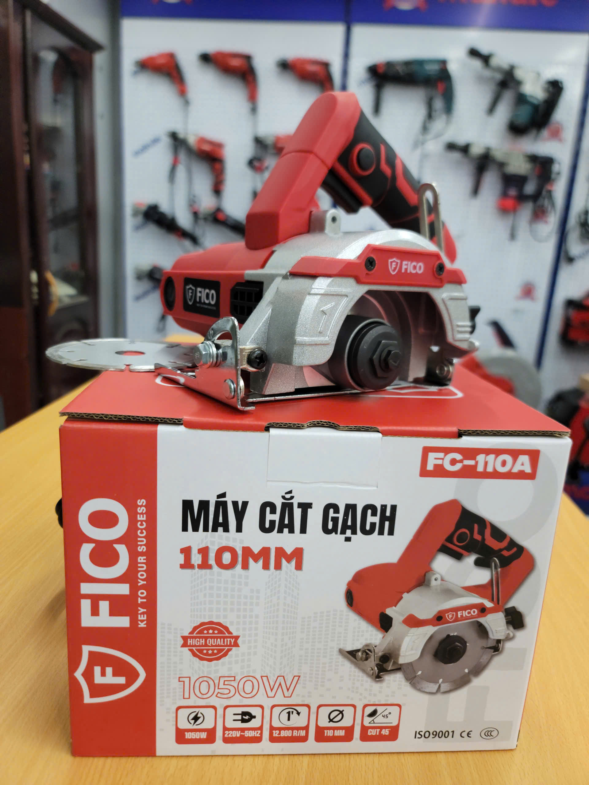 Máy Cắt Gạch , gỗ FICO FC-110A 1050W Tặng kèm đĩa , Full Phụ kiện