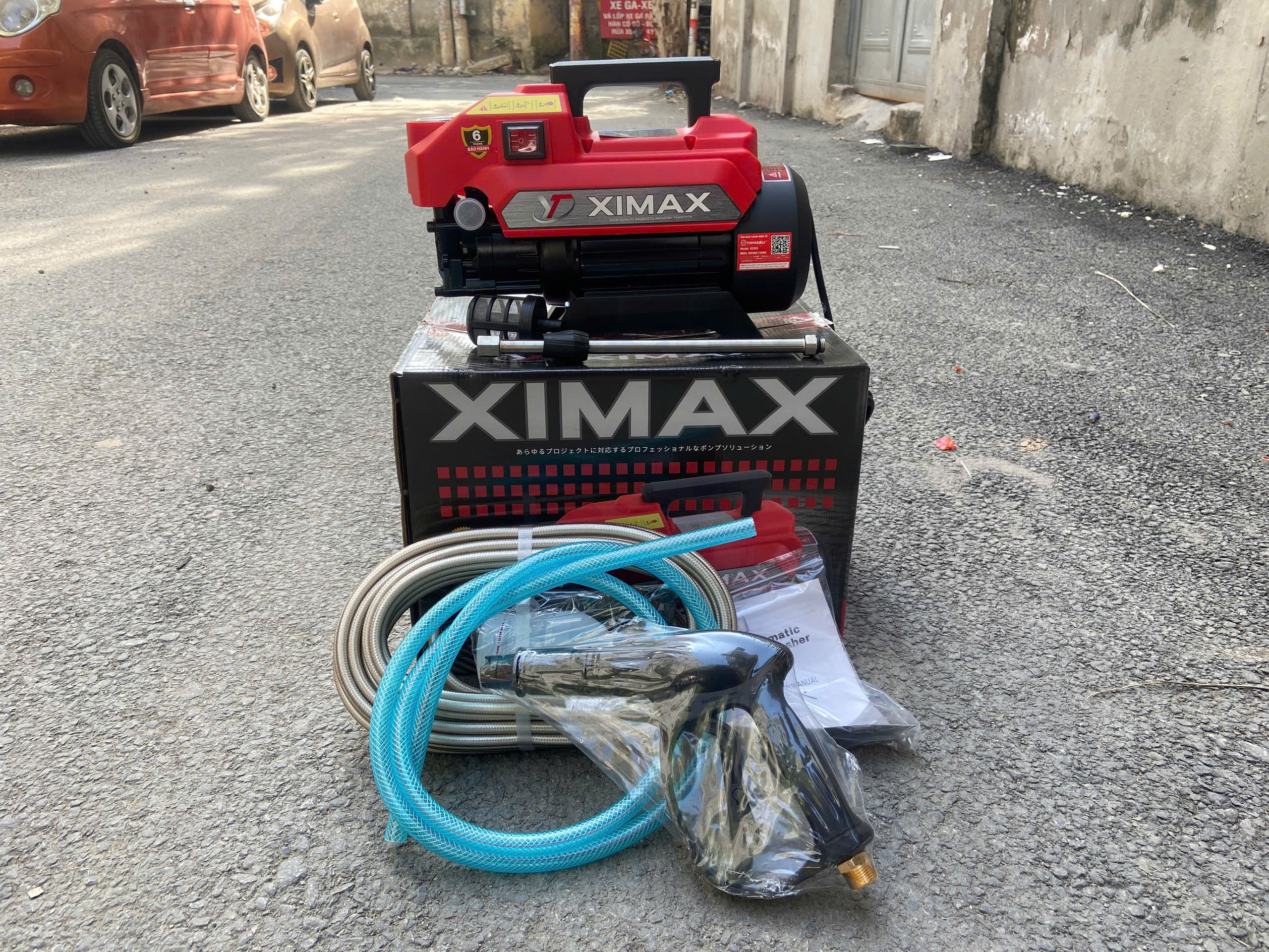 Máy Rửa Xe Ximax - X2323 – 2300W Đầy đủ phụ kiện 