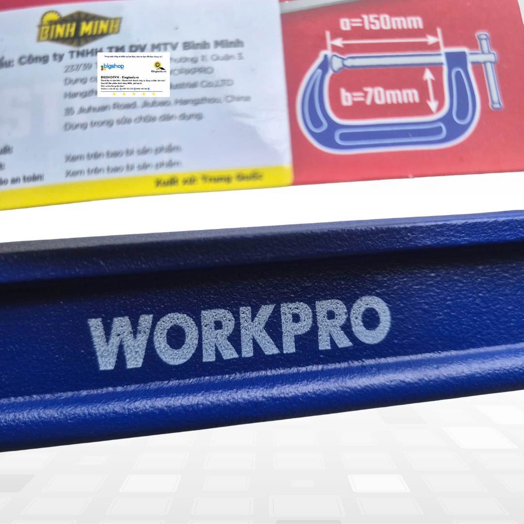 Cảo chữ C 6 inch 150mm WORKPRO WP232020